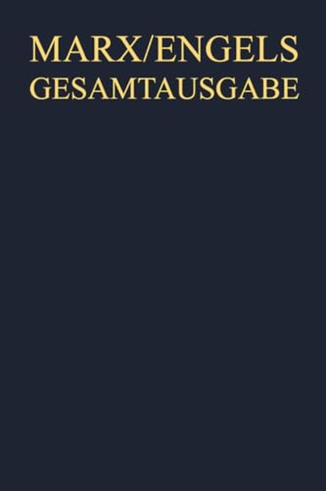 Karl Marx / Friedrich Engels: Werke, Artikel, Entwürfe, Mai 1875 bis Mai 1883