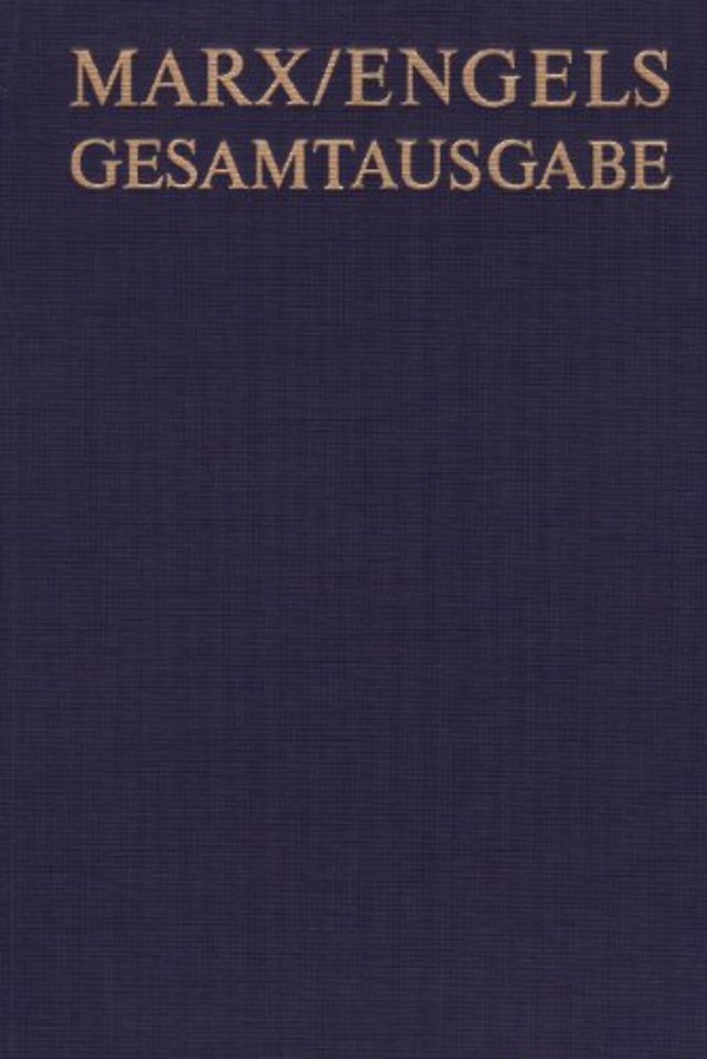Karl Marx: Exzerpte und Notizen, Juli bis September 1851