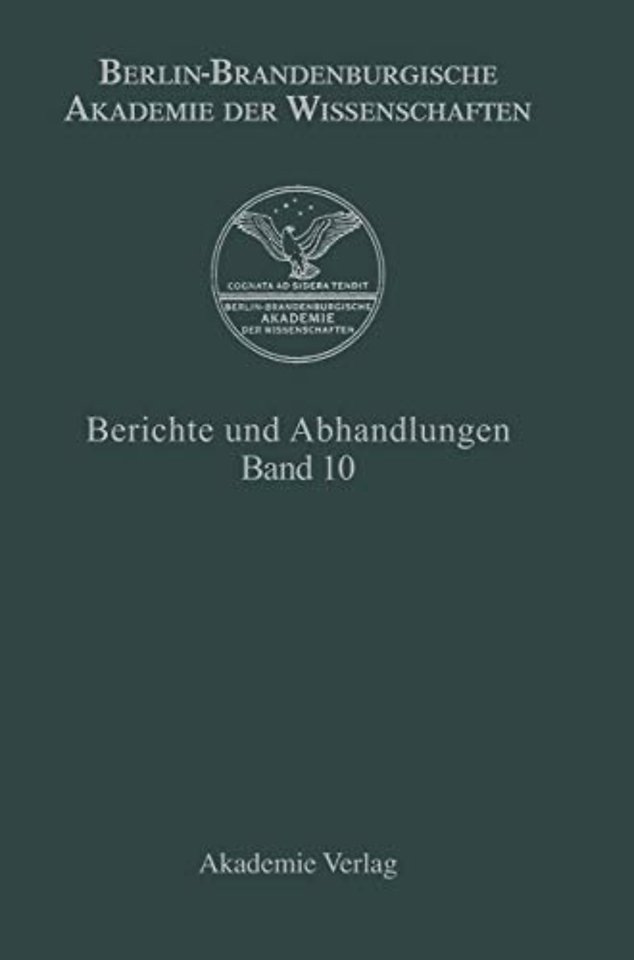 Berichte und Abhandlungen, Band 10