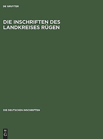 Die Inschriften des Landkreises Rügen