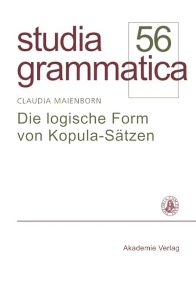 Die logische Form von Kopula–Sätzen