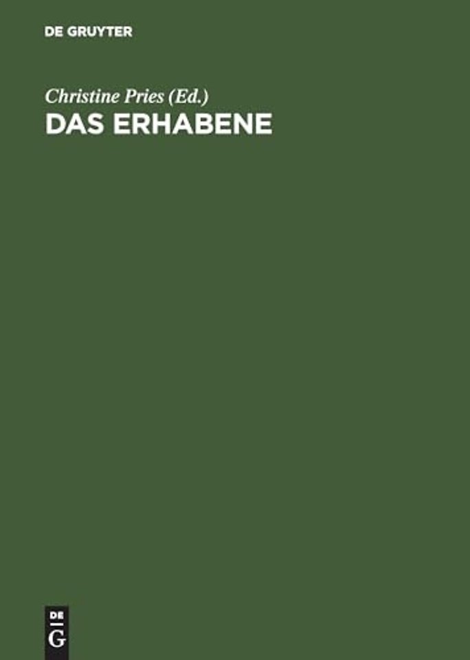 Das Erhabene – Zwischen Grenzerfahrung und Gröβenwahn