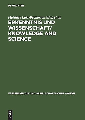 Erkenntnis und Wissenschaft/ Knowledge and Scien – Probleme der Epistemologie in der Philosophie des Mittelalters/ Problems of Epistemology in Medieva