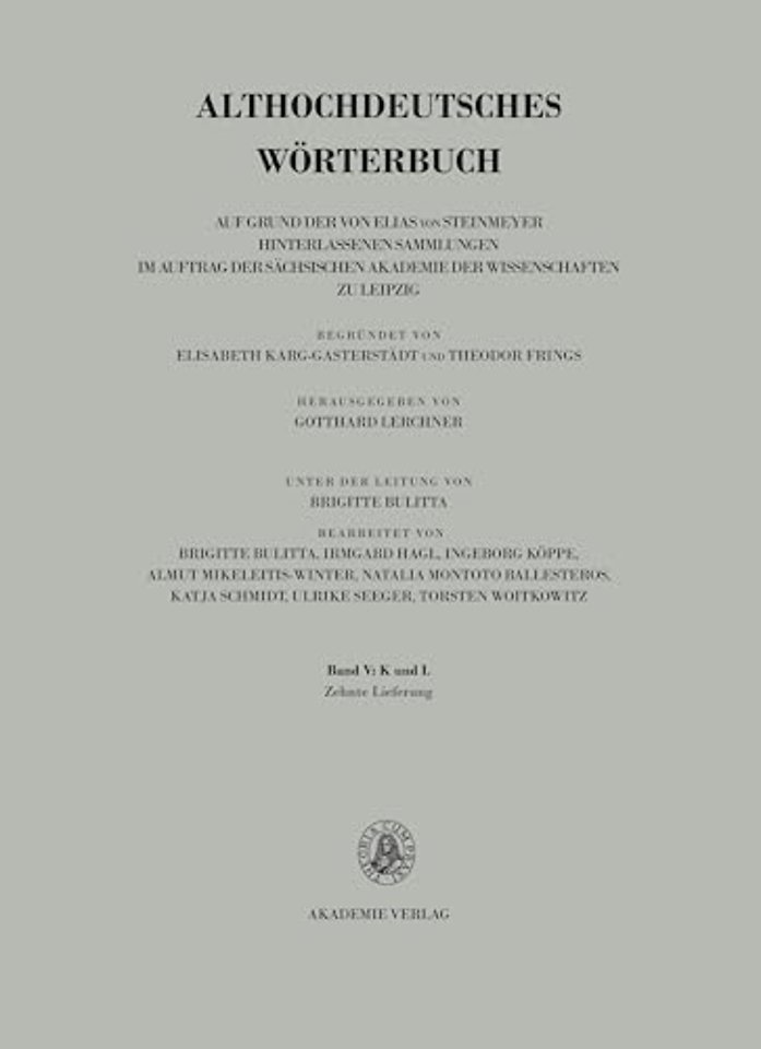 Band V: K-L, 10. Lieferung (lebenkla bis fir-leiten)