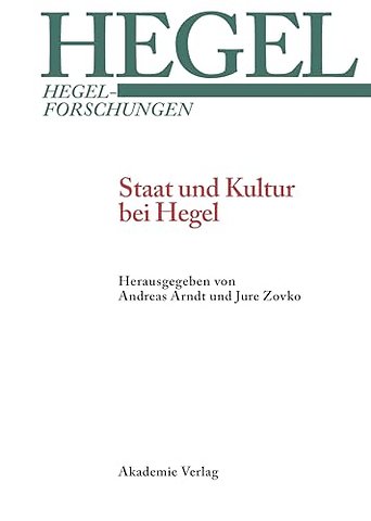 Staat Und Kultur Bei Hegel