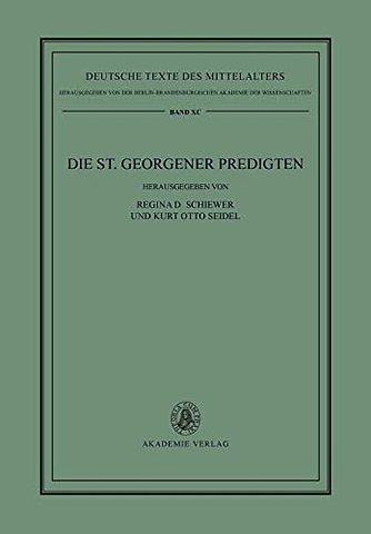 Die St. Georgener Predigten