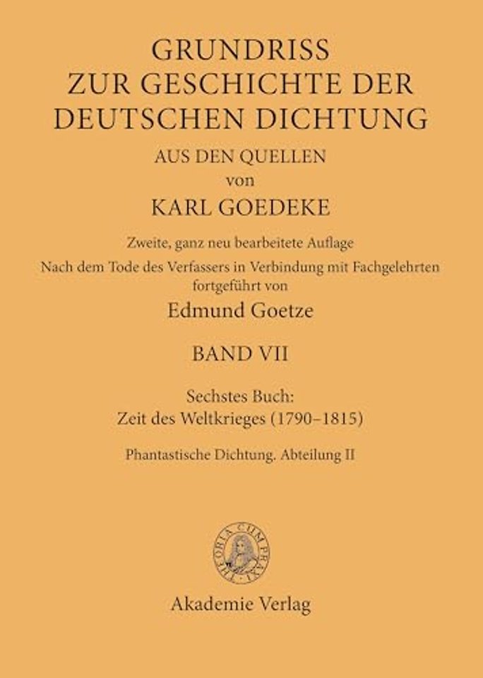 Siebentes Buch: Zeit Des Weltkrieges (1790-1815)