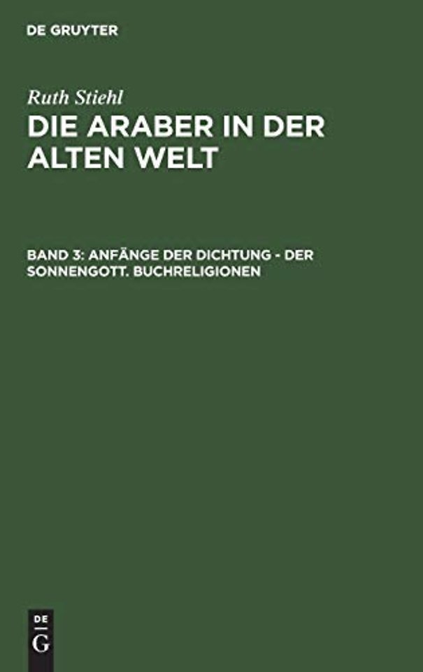 Anfänge der Dichtung – Der Sonnengott. Buchreligionen