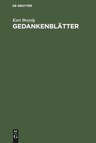 Gedankenblätter