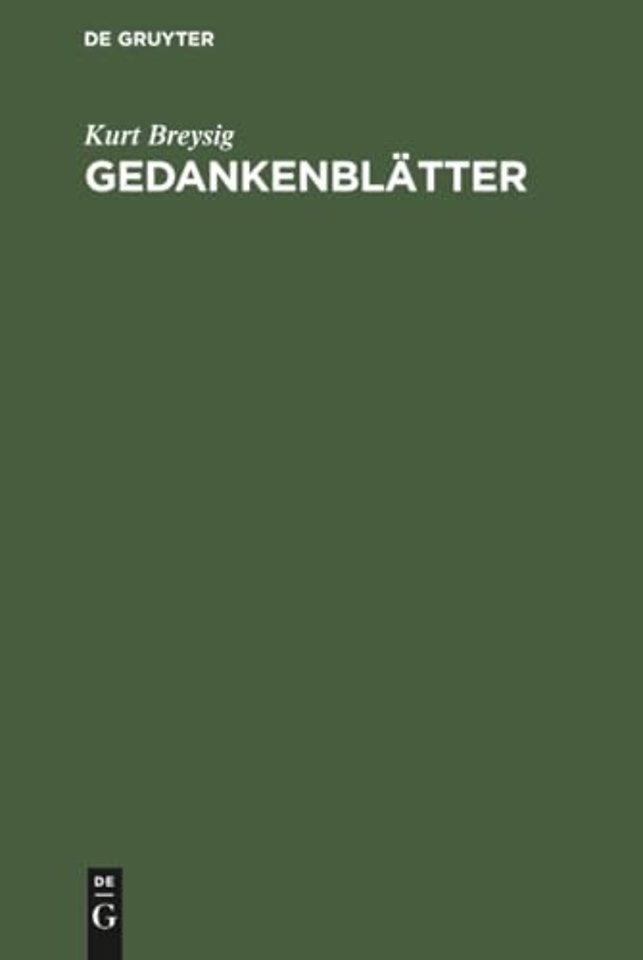 Gedankenblätter