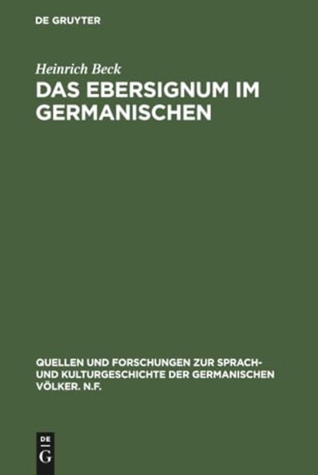 Das Ebersignum im Germanischen – Ein Beitrag zur germanischen Tiersymbolik