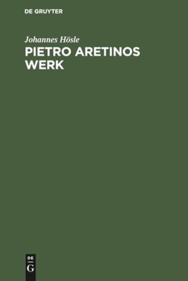 Pietro Aretinos Werk