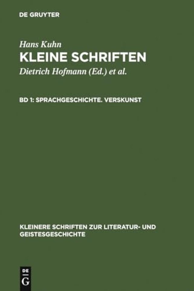 Sprachgeschichte. Verskunst