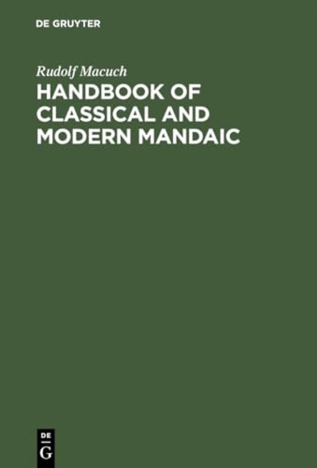 Handbook of Classical and Modern Mandaic