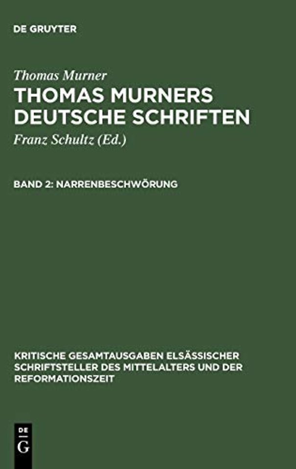 Narrenbeschwörung – Mit einem Briefe Murners in Handschriftendruck