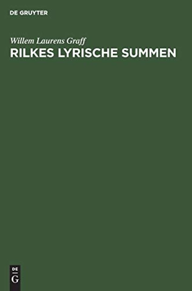 Rilkes lyrische Summen