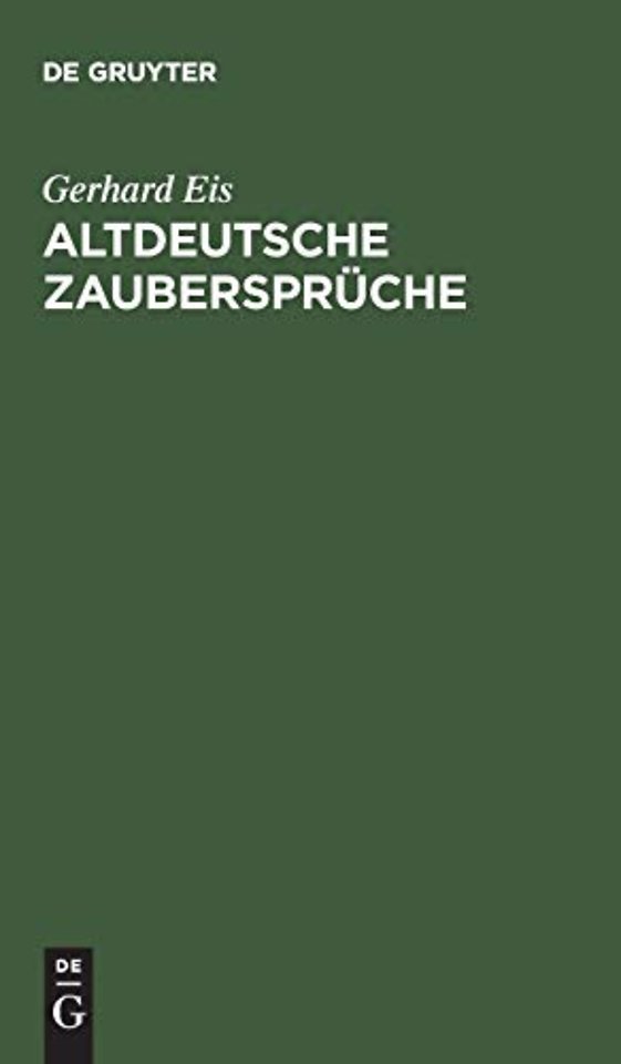 Altdeutsche Zauberspruche