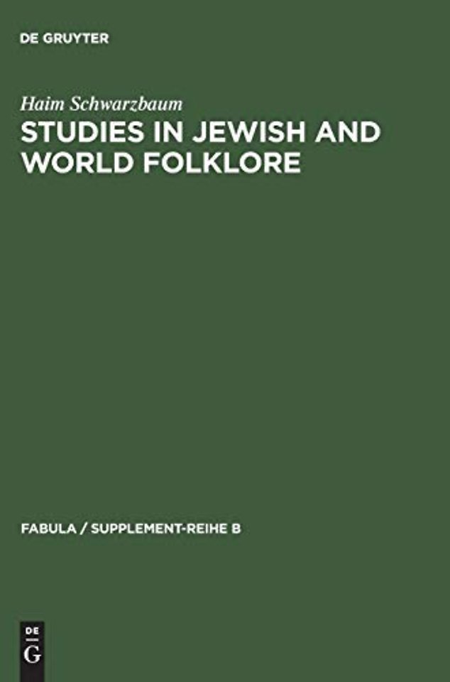 Studies in Jewish and World Folklore