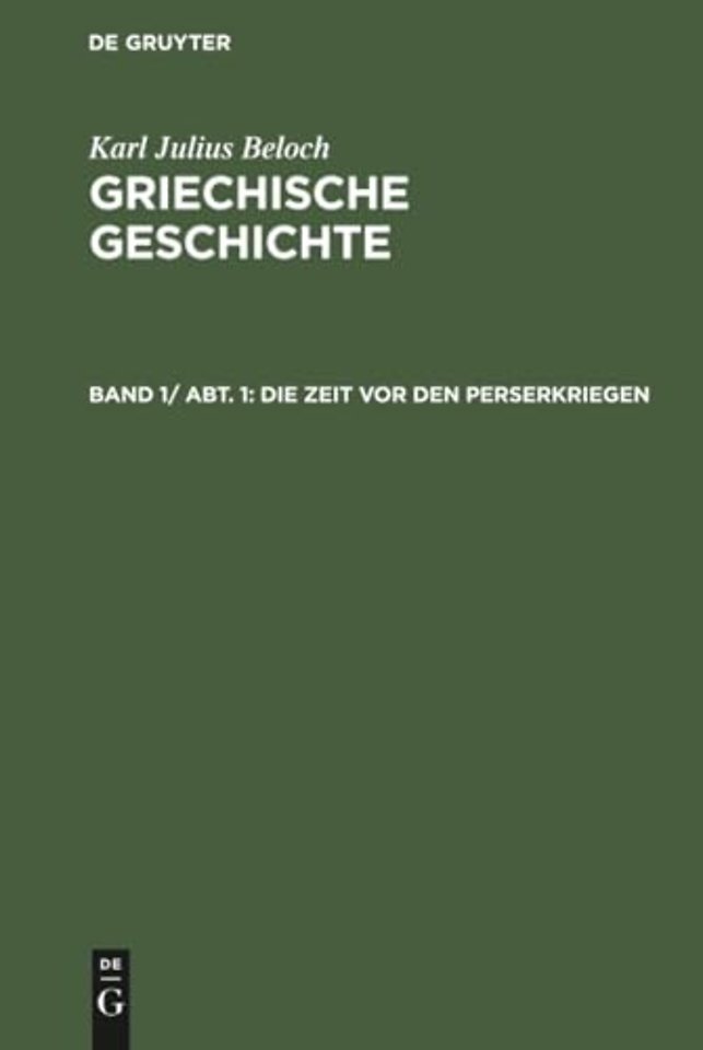 Die Zeit vor den Perserkriegen