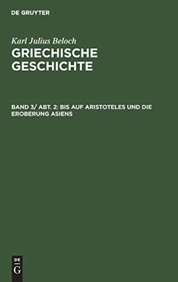 Bis auf Aristoteles und die Eroberung Asiens