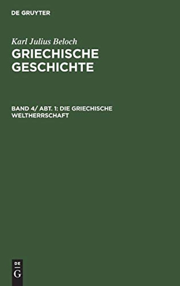 Die griechische Weltherrschaft