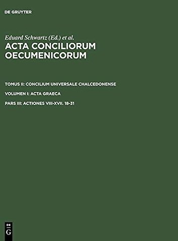 Actiones VIII–XVII. 18–31