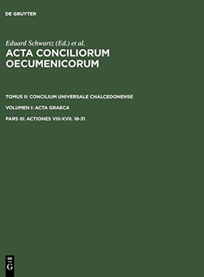 Actiones VIII–XVII. 18–31