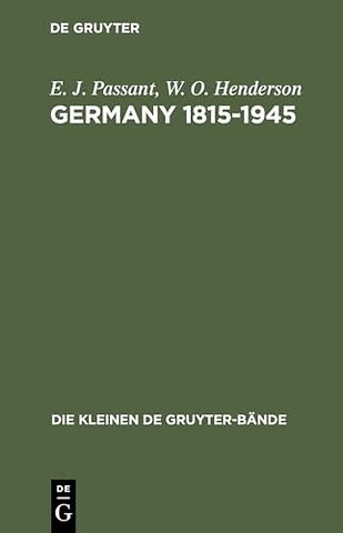 Germany 1815–1945 – Deutsche Geschichte in britischer Sicht