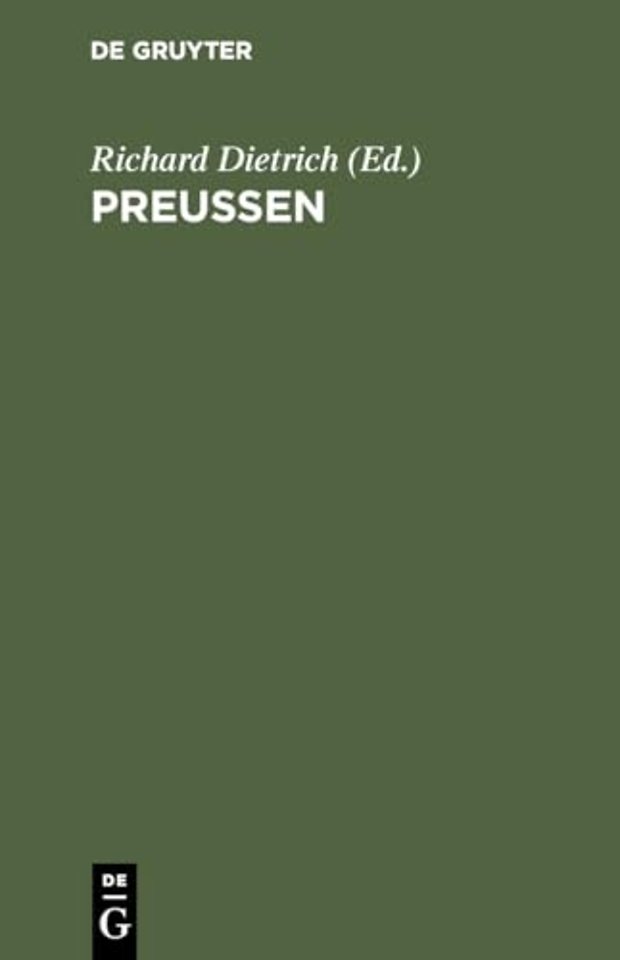 Preuβen – Epochen und Probleme seiner Geschichte