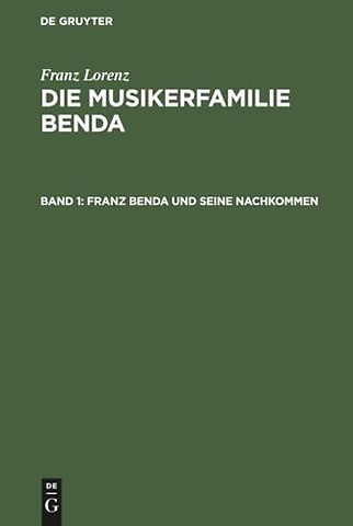 Franz Benda und seine Nachkommen