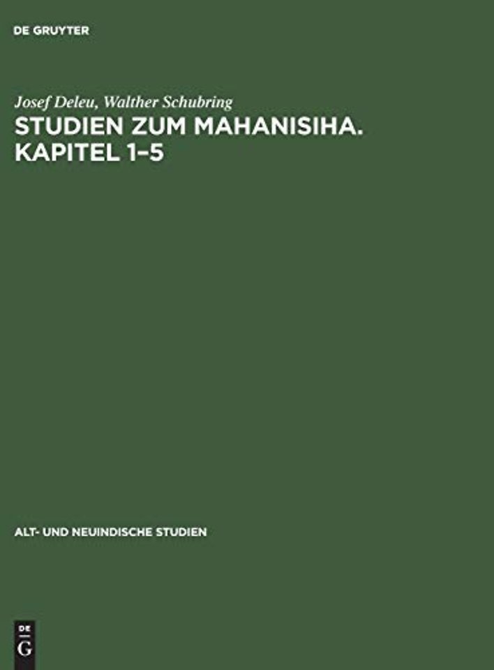 Studien zum Mahanisiha. Kapitel 1–5
