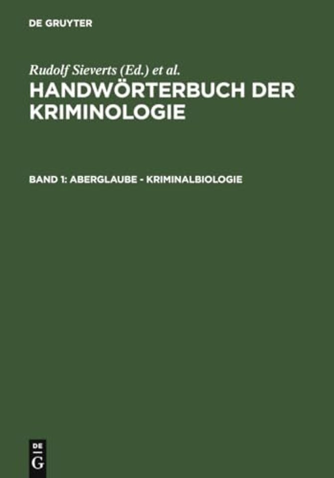 Aberglaube - Kriminalbiologie