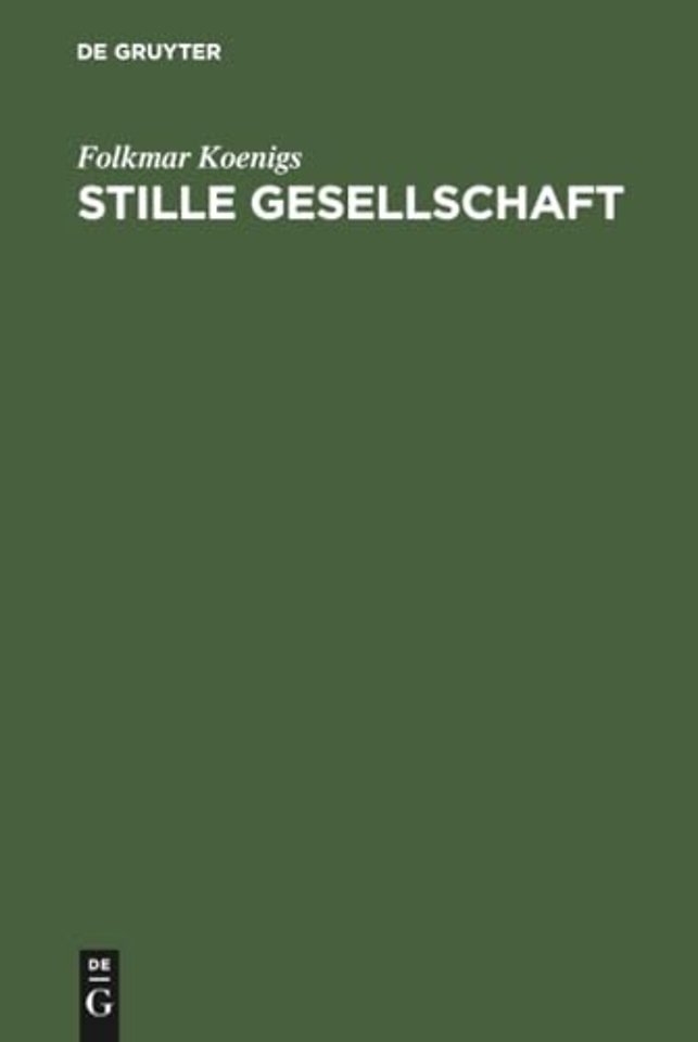 Stille Gesellschaft