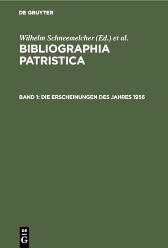 Die Erscheinungen des Jahres 1956