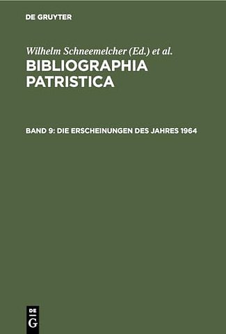 Die Erscheinungen des Jahres 1964