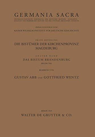 Das Bistum Brandenburg. Teil 1