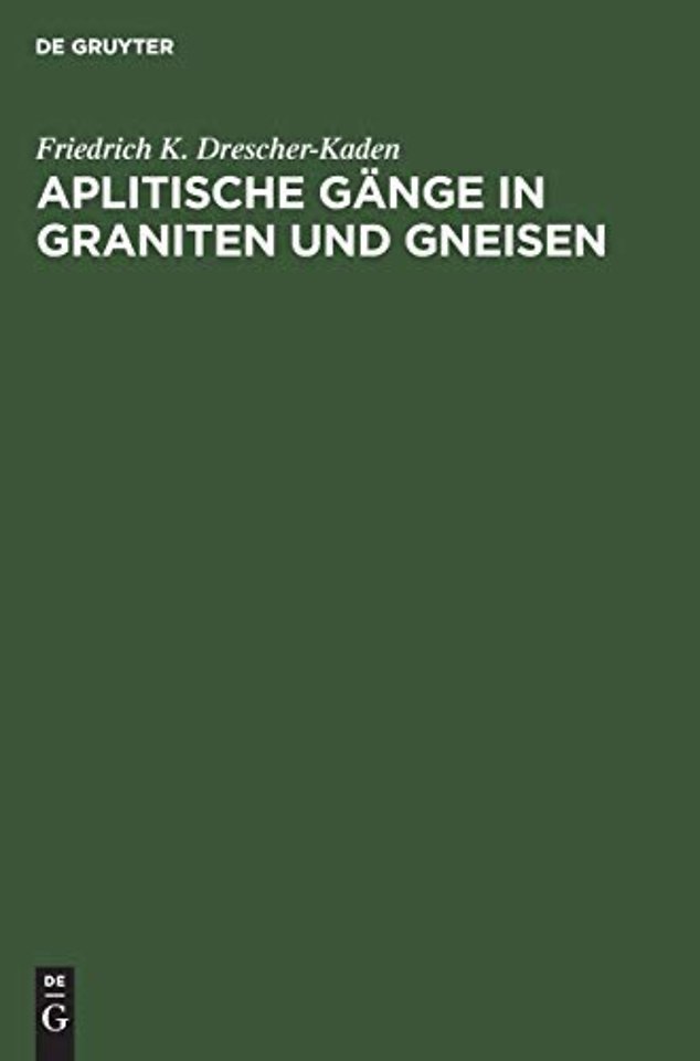 Aplitische Gänge in Graniten und Gneisen