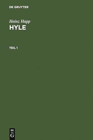 Hyle – Studien zum aristotelischen Materie–Begriff