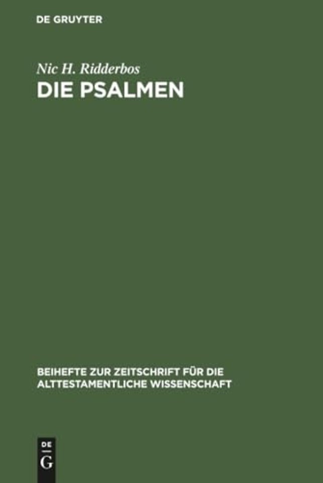 Die Psalmen – Stilistische Verfahren und Aufbau. Mit besonderer Berücksichtigung von Ps. 1–41