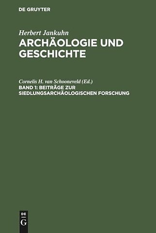 Beiträge zur siedlungsarchäologischen Forschung