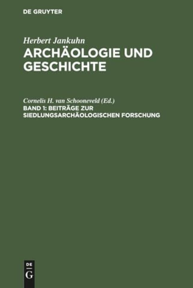 Beiträge zur siedlungsarchäologischen Forschung