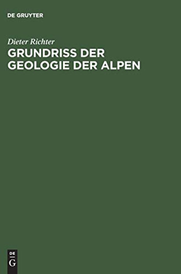 Grundriss der Geologie der Alpen