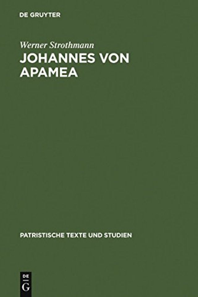 Johannes von Apamea – [Hauptband]. Beiheft: Sechs Gespräche mit Thomasios, der Briefwechsel zwischen Thomasios und Johannes und drei an Thomas