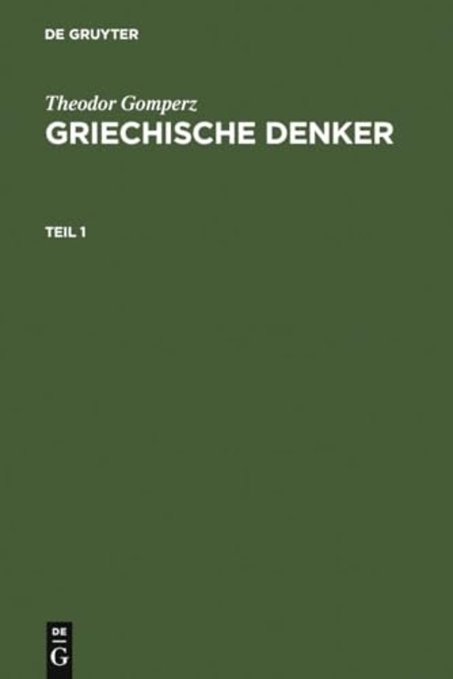 Griechische Denker – Eine Geschichte der antiken Philosophie