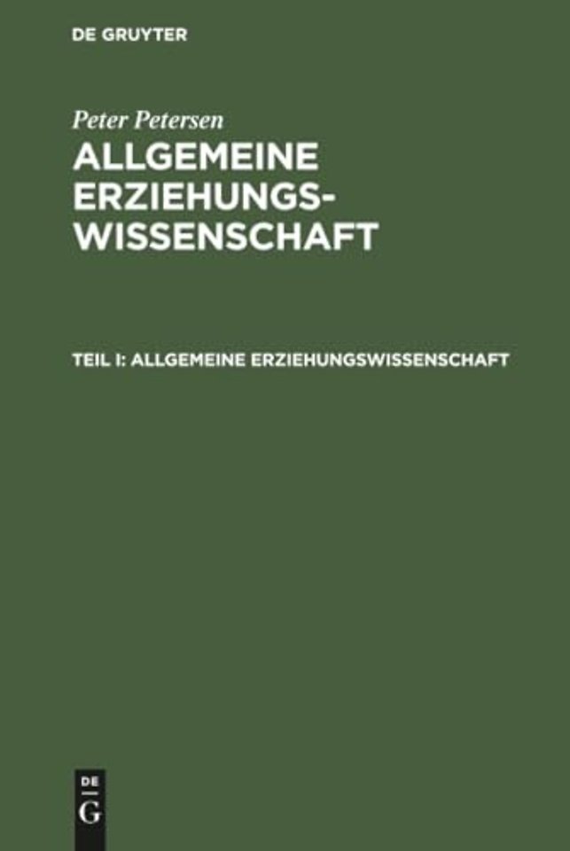 Allgemeine Erziehungswissenschaft