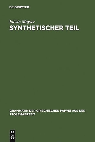 Synthetischer Teil
