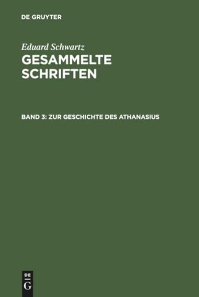 Zur Geschichte des Athanasius
