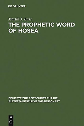 The Prophetic Word of Hosea – A Morphological Study