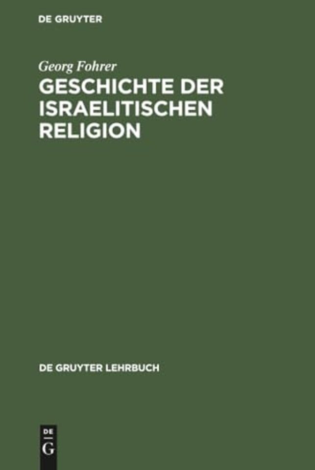 Geschichte der israelitischen Religion