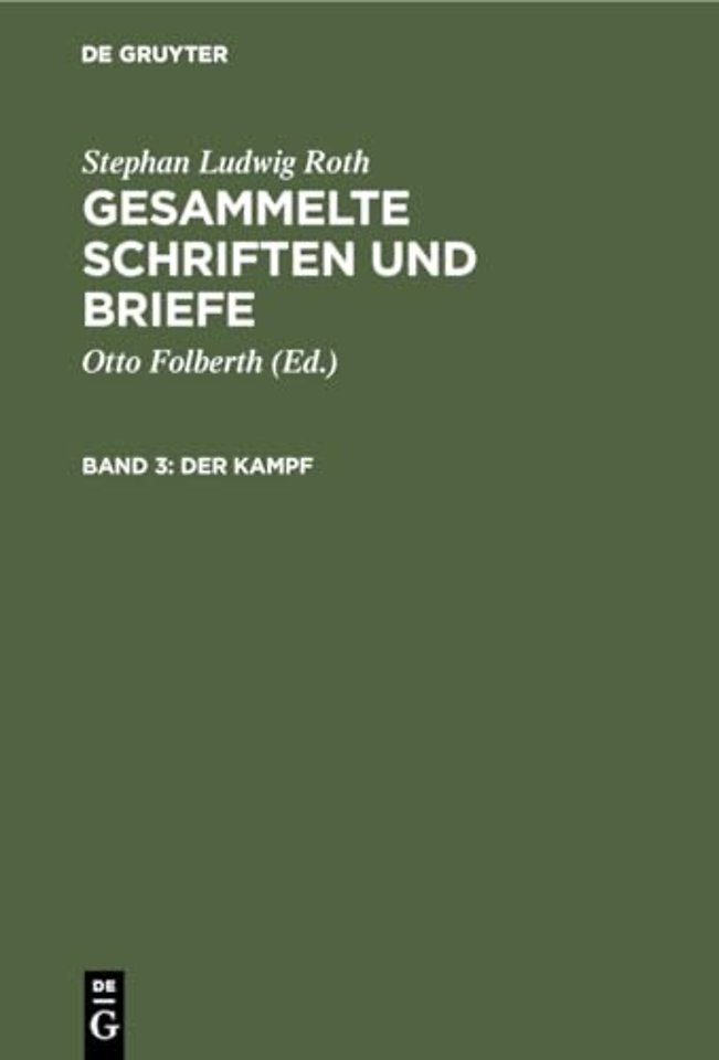 Der Kampf – Die Mediascher Zeit 1821–1836